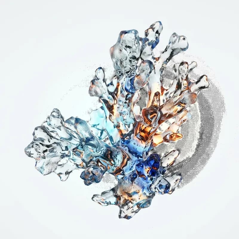 Glass Coral Background