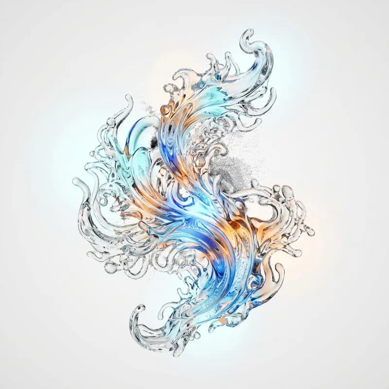 Glass Coral Background